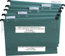 Cathedral A4 Suspension File Manilla V Base Green (Pack 10) Inc Tabs & Inserts