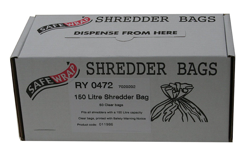 Safewrap Shredder Bags 150 Litre (Pack 50) - GARDEN & PET SUPPLIES