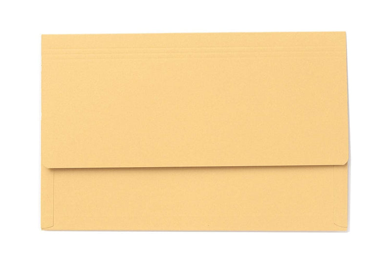 Exaclair Guildhall Foolscap Yellow Document Wallets Pack 50's - GARDEN & PET SUPPLIES