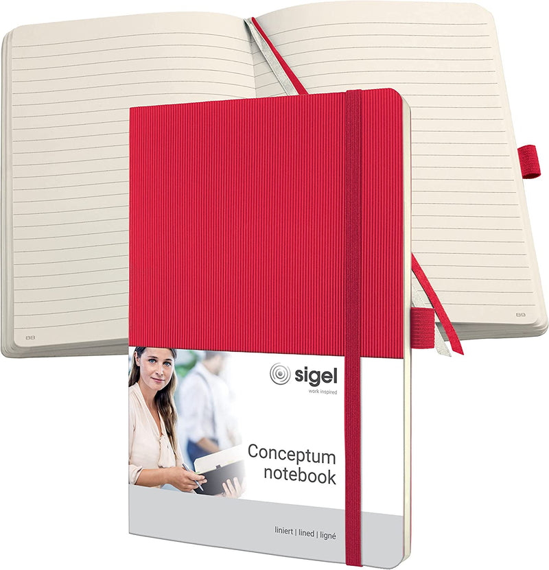 Sigel CONCEPTUM (Red) Softcover Lined (A5) Notebook