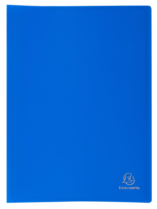 Exacompta A4 Display Book Soft Eco Polypropylene 20 Pocket Blue - 8522E - GARDEN & PET SUPPLIES