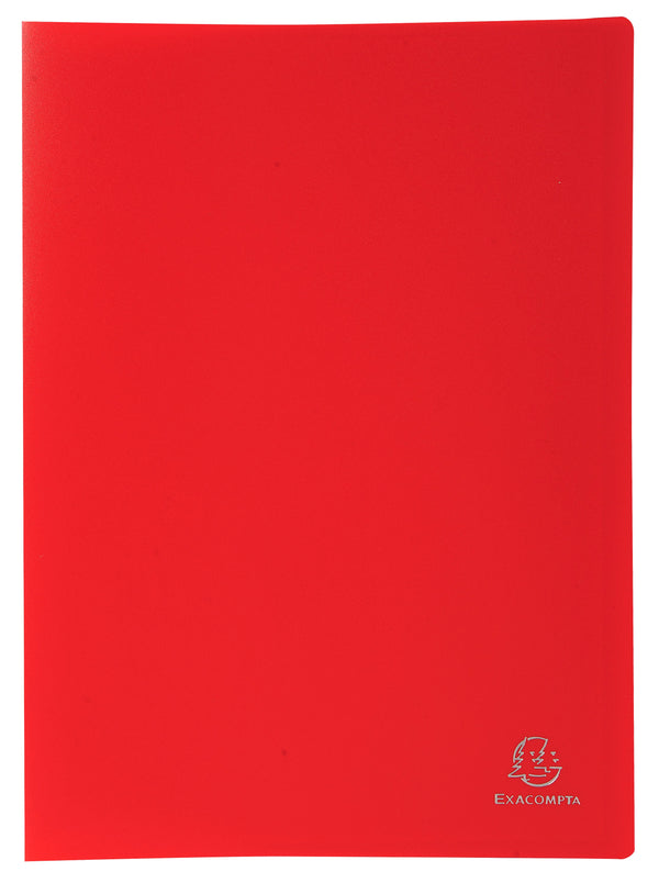 Exacompta A4 Display Book Soft Eco Polypropylene 20 Pocket Red - 8525E - GARDEN & PET SUPPLIES