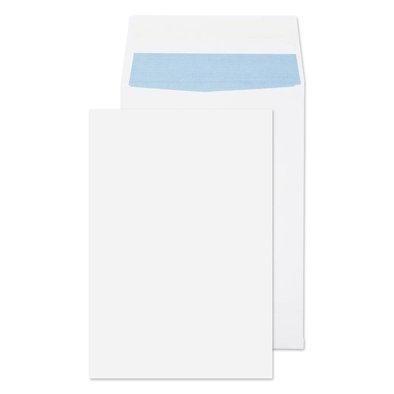 ValueX Pocket Gusset Envelope C4 Peel and Seal Plain 25mm Gusset 140gsm White (Pack 125) - 9000 - GARDEN & PET SUPPLIES