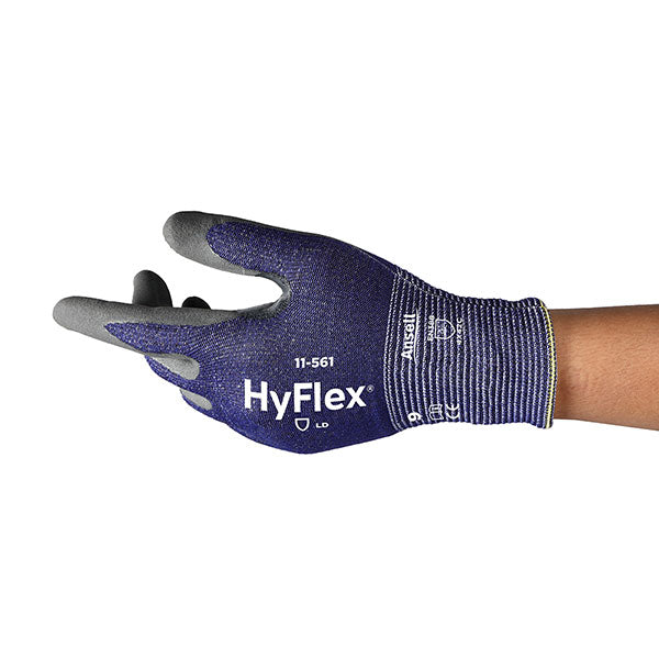 Ansell HyFlex 11-561 Cut Resistant Work Gloves Size S-XXL {12 Pair}