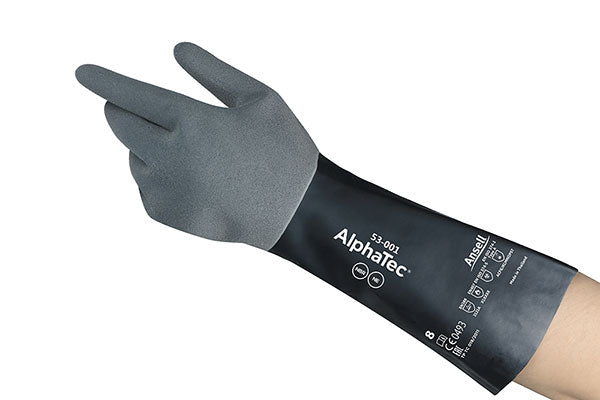 ANSELL ALPHATEC 53-001 GAUNTLET GLOVES - {ALL COLOURS / SIZES}