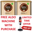 Nescafe Gold Blend Freeze Dried Instant Coffee 2 x 750g & FREE Aldo Powder Dispenser Machine - GARDEN & PET SUPPLIES