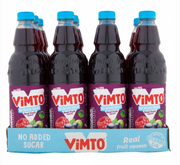 Vimto No Added Sugar Squash 12 x 725ml - GARDEN & PET SUPPLIES