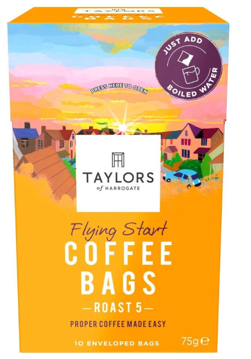 Taylors of Harrogate Flying Start Coffee Bags Pack 30s - GARDEN & PET SUPPLIES