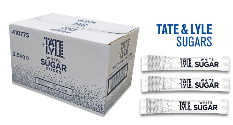 Tate & Lyle White Sugar Sticks (Pack of 1000) - GARDEN & PET SUPPLIES