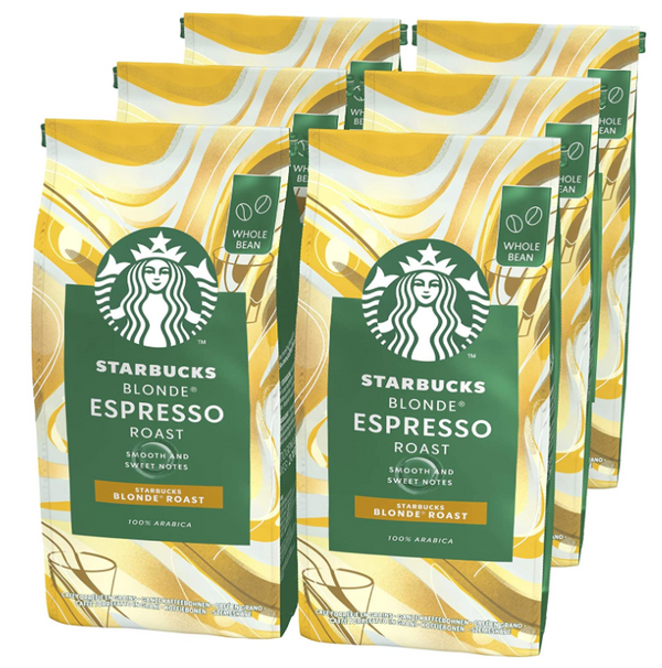 Starbucks Blonde Espresso Roast Coffee Beans, 100% Arabica, 200g - GARDEN & PET SUPPLIES