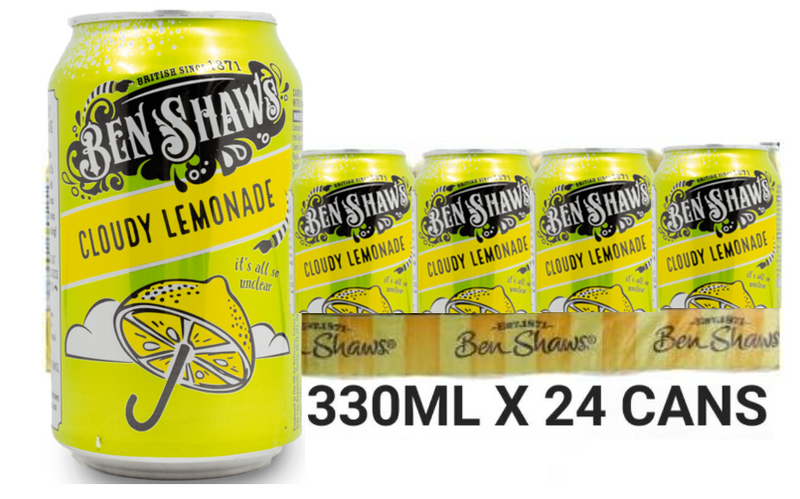 Ben Shaw's Famous Cloudy Lemonade Cans 24 x 330ml