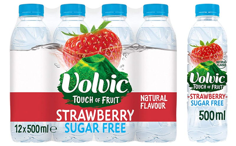 Volvic Touch of Fruit Strawberry Fruit Water 500ml (Pack of 12) 122440 - GARDEN & PET SUPPLIES