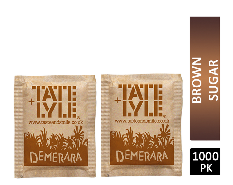 Tate + Lyle Demerara Sugar Sachets (Pack of 1000) - GARDEN & PET SUPPLIES