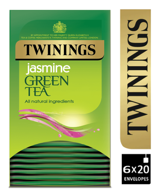 Twinings Jasmine Green Tea Envelope Tea Bags 20's - GARDEN & PET SUPPLIES