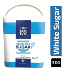 Tate and Lyle Granulated Pure Cane Sugar Drum with Handle 3 kg - GARDEN & PET SUPPLIES