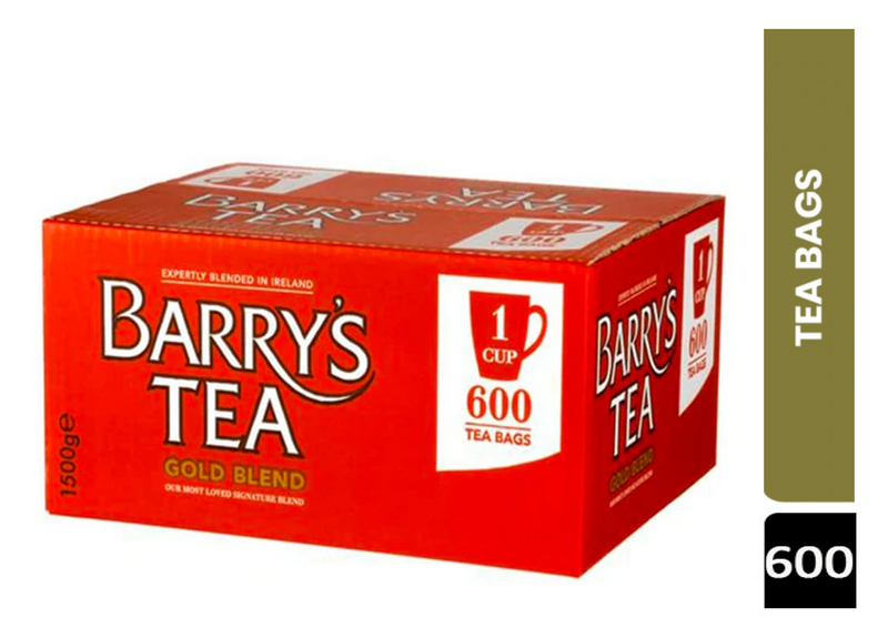 Barrys Tea Gold Blend Tea Bags 600s - GARDEN & PET SUPPLIES