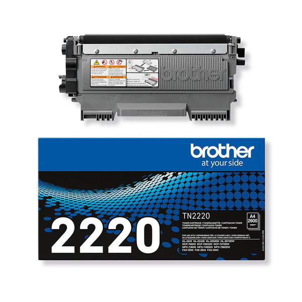 Brother High Yield Black Toner Cartridge 2.6K FAX-2940 TN2220 - GARDEN & PET SUPPLIES