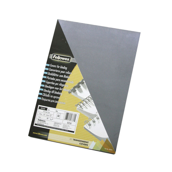 Fellowes Transparent Plastic Covers 240 Micron (Pack of 100) 53762