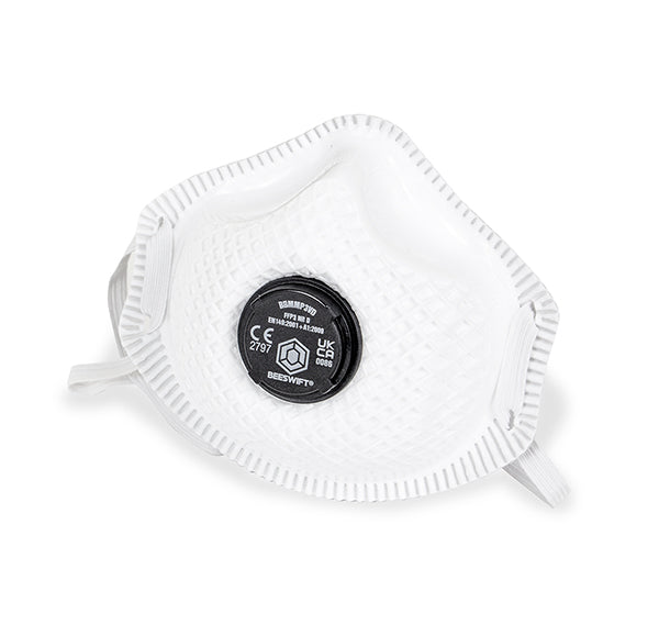 Beeswift Vented P3 Premium Mesh Cup Mask White  Box 5's