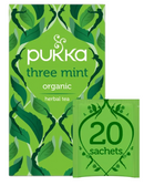 Pukka Organic Three Mint Tea - 20 - 240 Individually Wrapped bags per pack. - GARDEN & PET SUPPLIES