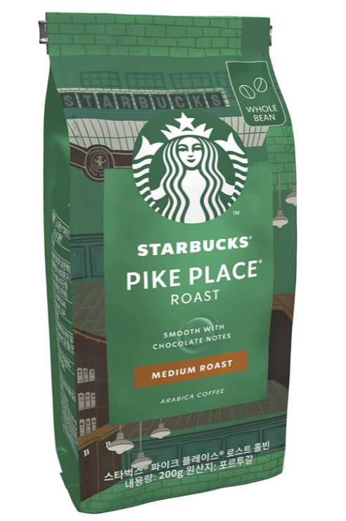 Starbucks Medium Pike Place Roast Coffee Beans, 100% Arabica, 200g - GARDEN & PET SUPPLIES