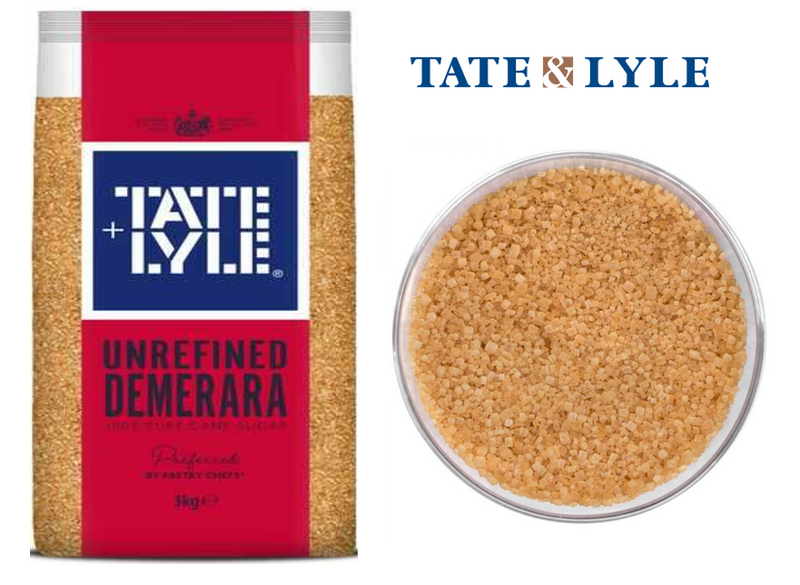 Tate & Lyle 3kg Brown Demerara Sugar Poly Bag