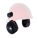 Centurion Sana Safety Helmet Mounted Ear Defenders Snr 34 Black