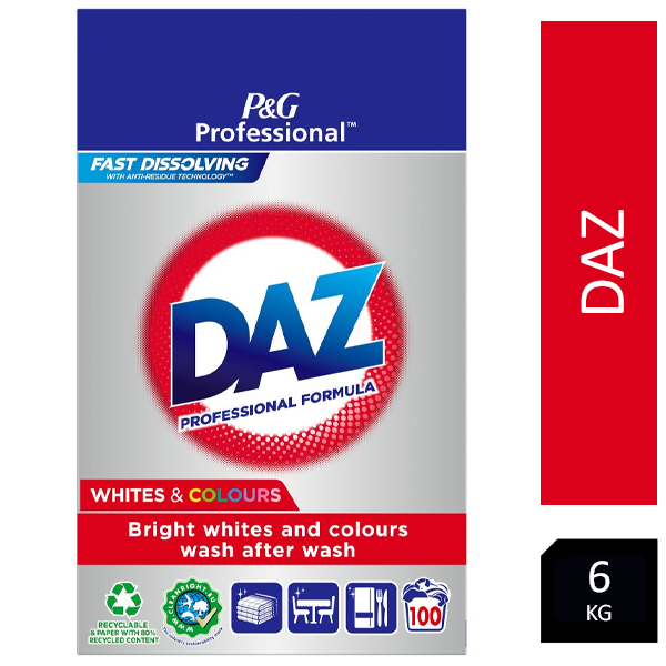 Daz Professional Washing Soap Powder 100 Washes 6kg