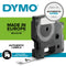 Dymo 45013 D1 LabelMaker Tape 12mm x 7m Black on White S0720530 - GARDEN & PET SUPPLIES