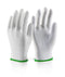 Polyester Knitted Liner Glove White Lge (Size 9) Box 10's