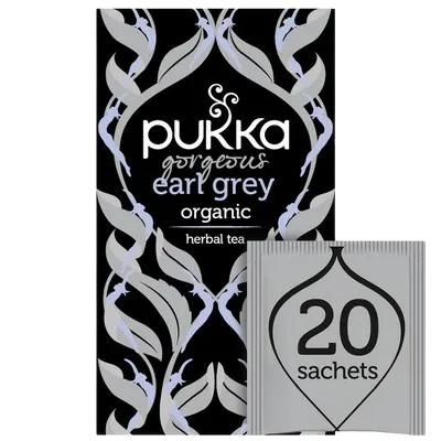 Pukka Tea Gorgeous Earl Grey Envelopes 20's -240's - GARDEN & PET SUPPLIES