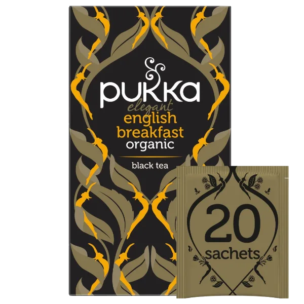 Pukka Tea Elegant English Breakfast Envelopes 20's - 240's - GARDEN & PET SUPPLIES