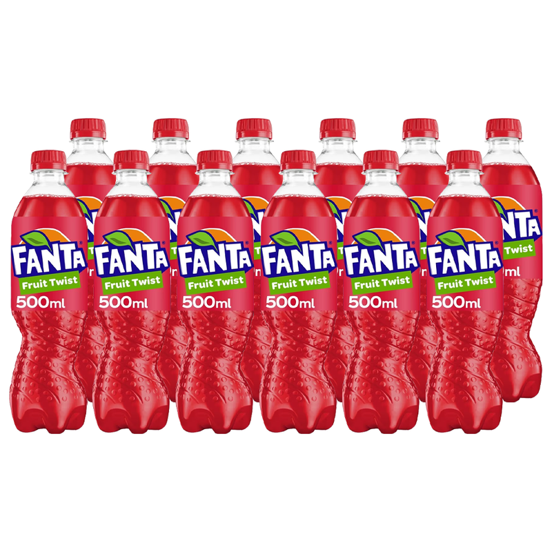 Fanta Fruit Twist Soft Drink 500ml (Pack of 12)