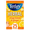 Tetley Herbal Zingy Lemon & Ginger Compostable, Wrapped Tea Bags x 25's - GARDEN & PET SUPPLIES