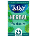 Tetley Herbal Fresh Mint Compostable Envelope Tea Bags 25's - GARDEN & PET SUPPLIES