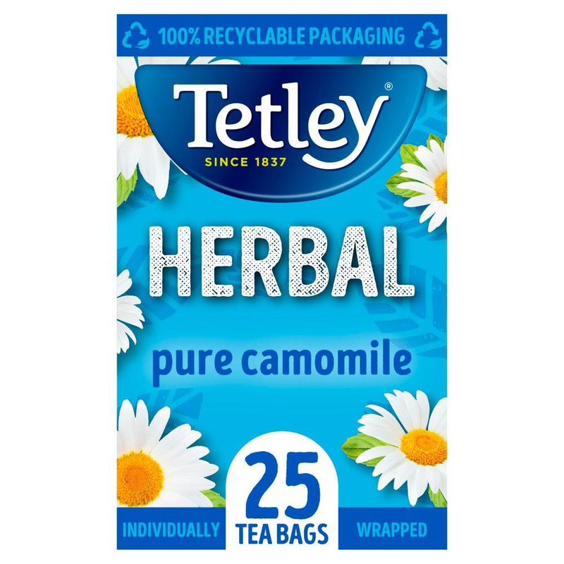 Tetley Camomile Individually Wrapped Envelopes 25's - GARDEN & PET SUPPLIES