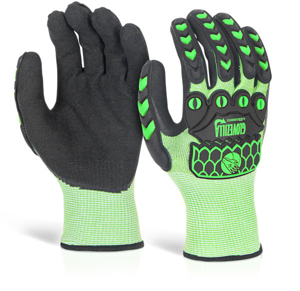 Beeswift Glovezilla Sandy Nitrile Coated Gloves - {ALL COLOURS / SIZES}