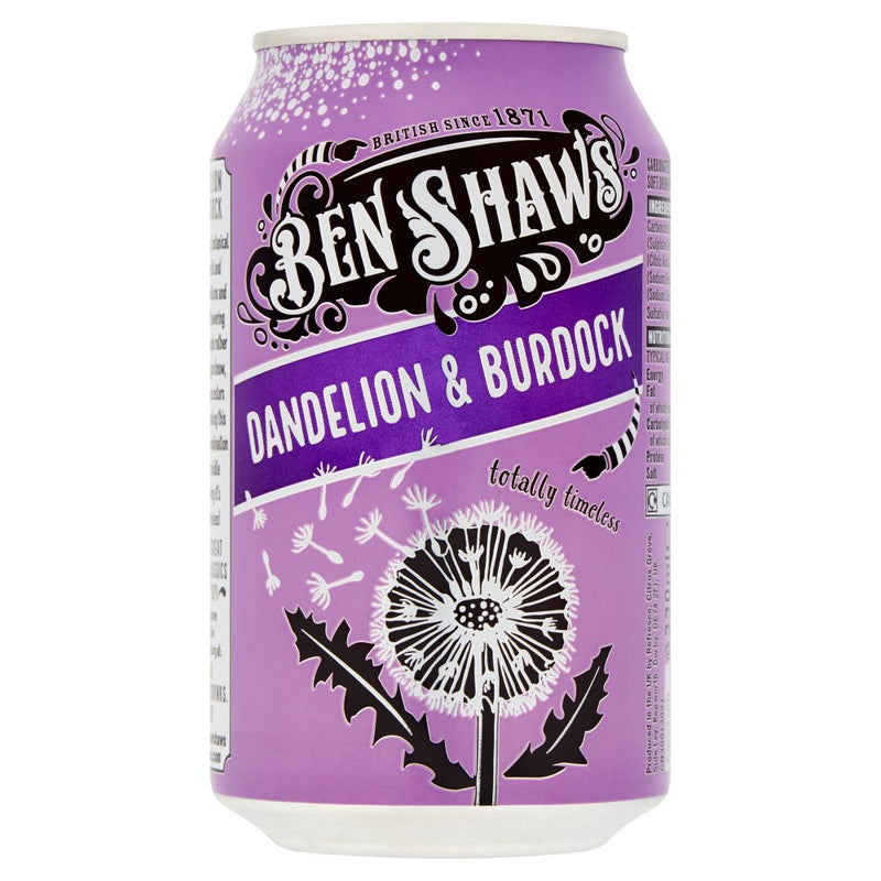 Ben Shaw's Dandelion & Burdock Cans 24 x 330ml - GARDEN & PET SUPPLIES