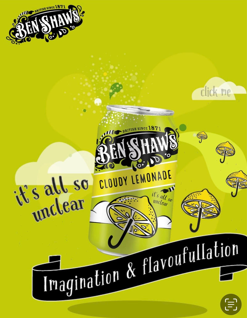 Ben Shaw's Famous Cloudy Lemonade Cans 24 x 330ml