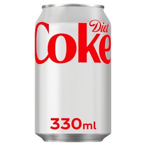 Diet Coca-Cola Soft Drink 330ml Can (Pack of 24)