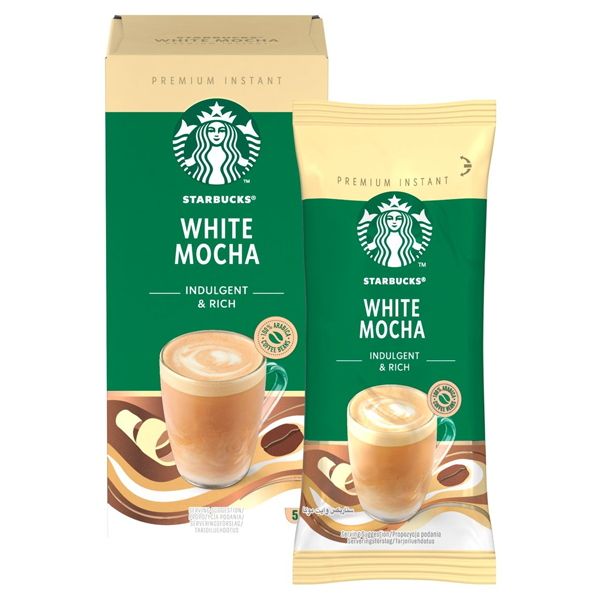 Starbucks White Mocha Instant Coffee Sachets 5x22g - GARDEN & PET SUPPLIES