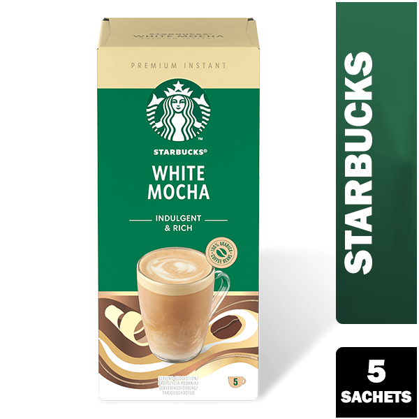 Starbucks White Mocha Instant Coffee Sachets 5x22g - GARDEN & PET SUPPLIES