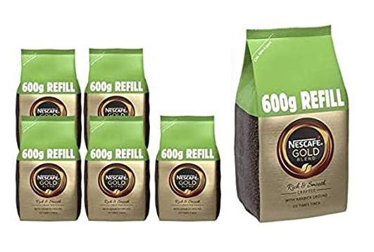 Nescafe Gold Blend 600g Refill (Makes approx 333 cups) - GARDEN & PET SUPPLIES