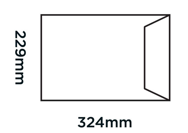 Blake Board Back Pocket Peel and Seal Manilla C4 324x229 120gsm, 125's - GARDEN & PET SUPPLIES