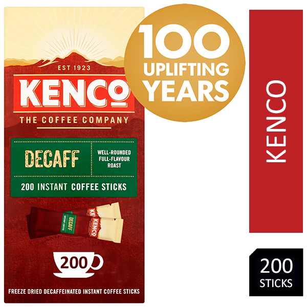 Kenco Decaffeinated Instant Coffee Box of 200 Sticks - GARDEN & PET SUPPLIES