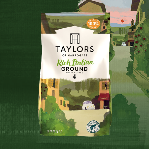 Taylors of Harrogate Rich Italian Ground Coffee 200g