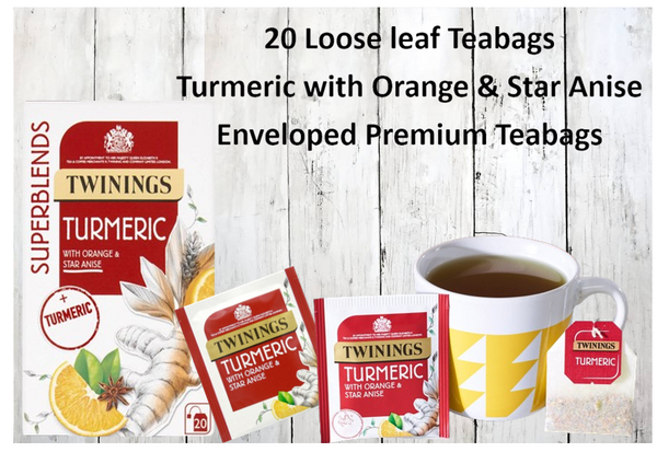 Twinings Super Blends Turmeric Envelopes 20's