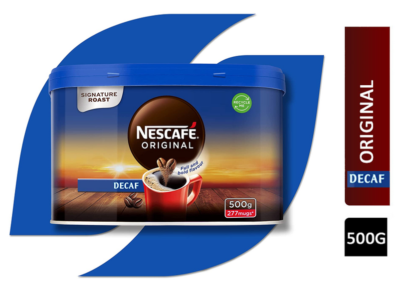 Nescafe Original Decaf Coffee Granules Tin 500g - GARDEN & PET SUPPLIES