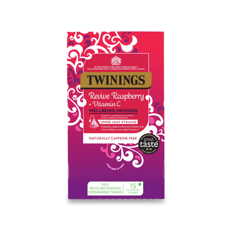 Twinings Raspberry Revive Pyramids 15's - GARDEN & PET SUPPLIES