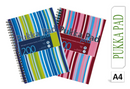 Pukka Pads Pink/Blue Stripes Jotta A4 Notebook {3 Pack} - GARDEN & PET SUPPLIES